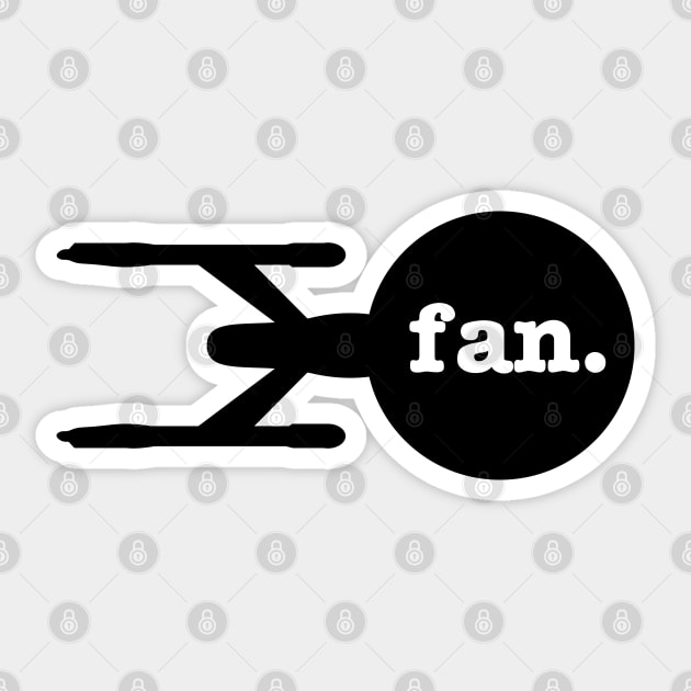 Fan (Starship Version 2) Sticker by fashionsforfans